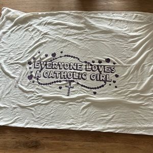 Everyone Loves A Catholic Girl Pillow Case